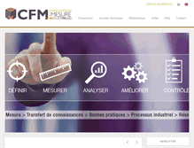 Tablet Screenshot of cfmetrologie.com